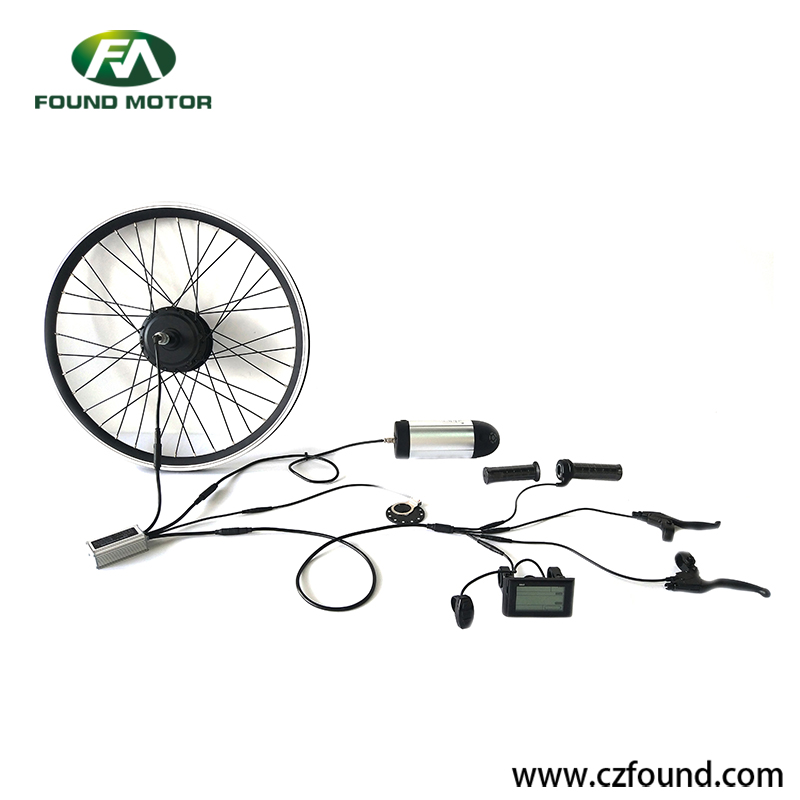 Electric bike conversion kit with waterproof bus cable case 10