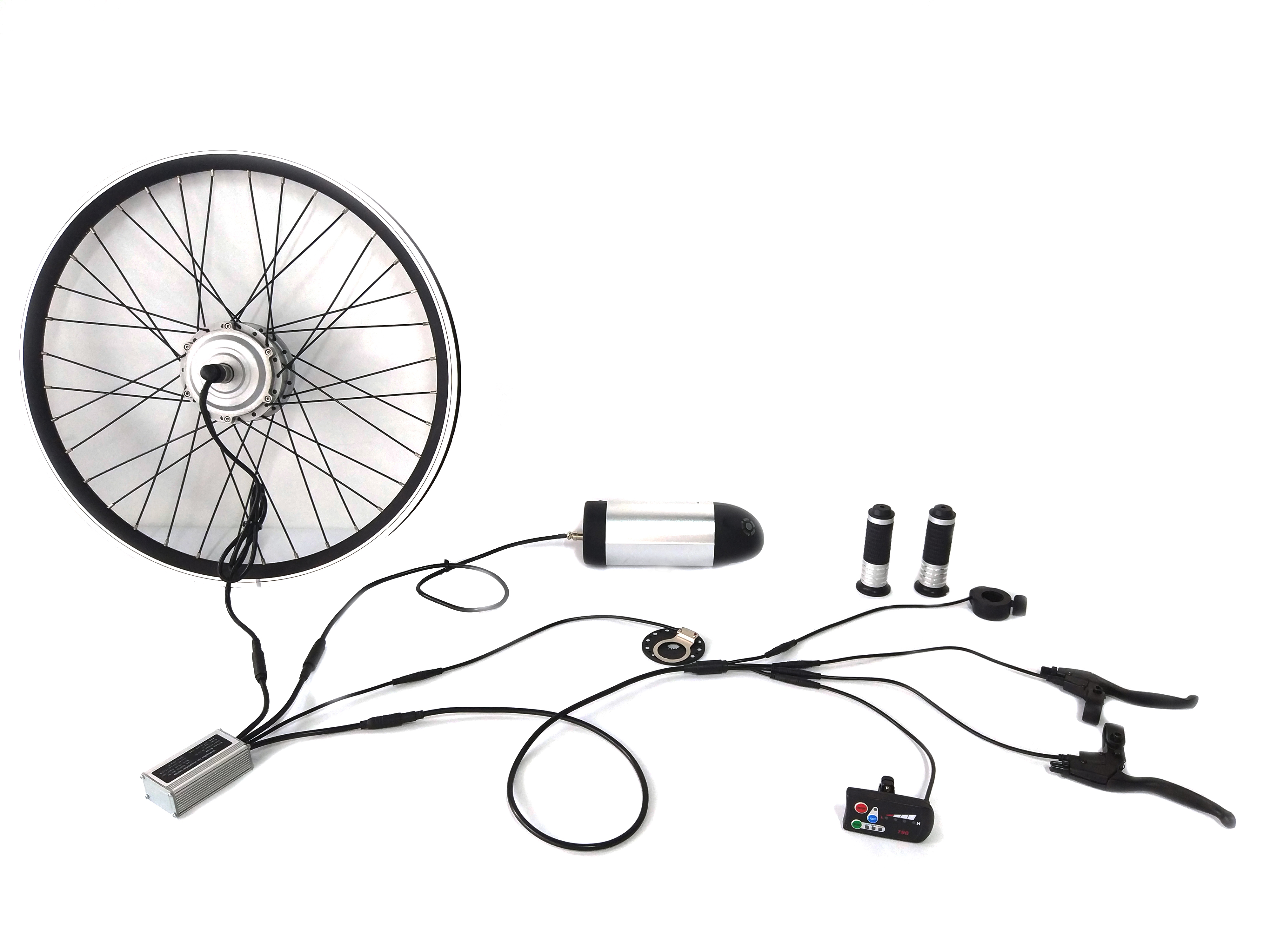 Electric bike conversion kit with waterproof bus cable case 6