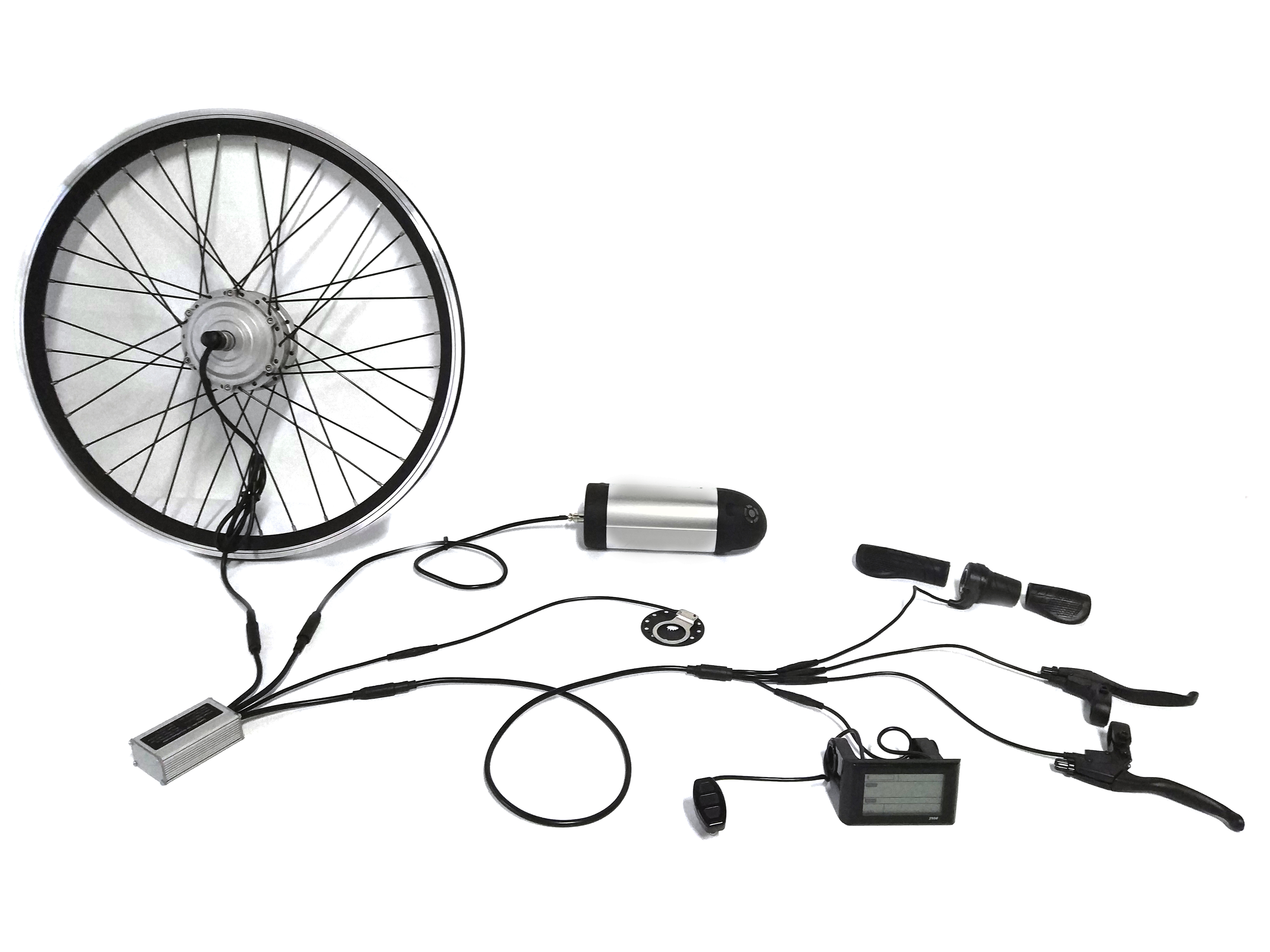 Electric bike conversion kit with waterproof bus cable case 8