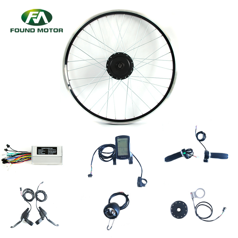 Electric Bike Conversion Kit with 48V 350W BLDC Geared Motor Electric Hub Motor