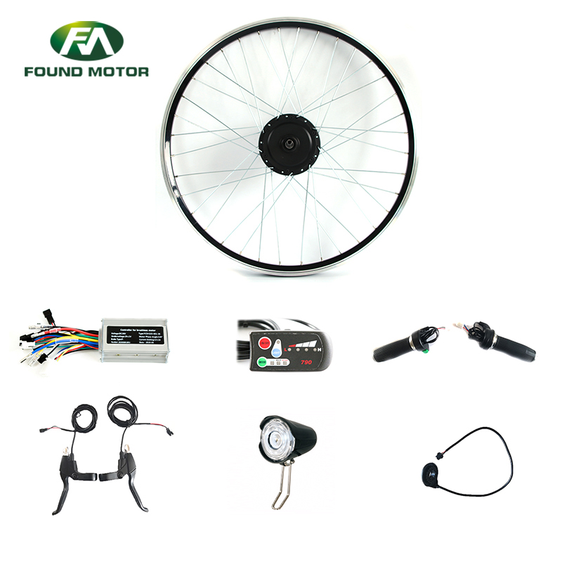 36V 350W BLDC geared Motor Electric Bike Conversion Kit with optional FD-001 throttle for electric bike 