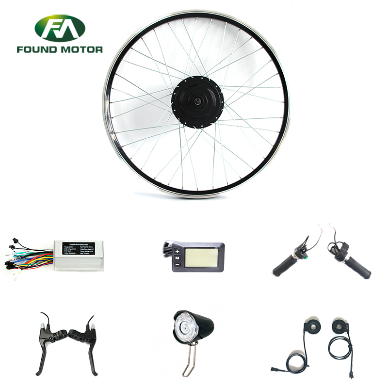 24'' 48V 350W Electric Bike Conversion Kits E-Bike Hub Motor Kit with Optional Brake Lever