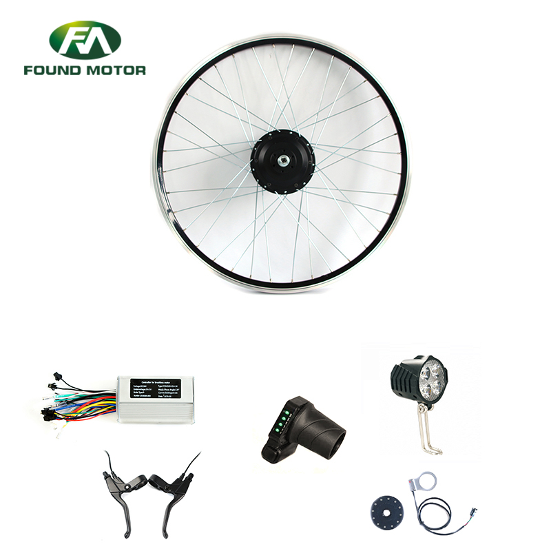 26'' 48V 500W Electric bike Kit Bicycle Conversion Front Rear Motor Wheel Ebike Kit