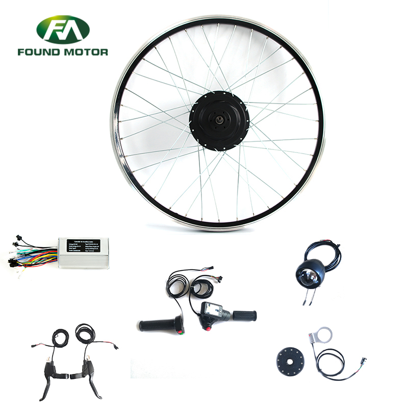 DX-D-2 Power Display Throttle Electric Bike Conversion Kit with BLDC Geared Motor
