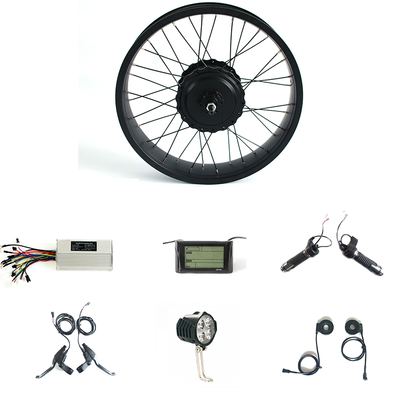 Electric bike conversion kit with 36V 350W BLDC geared motor for e-bike and electric bicycle