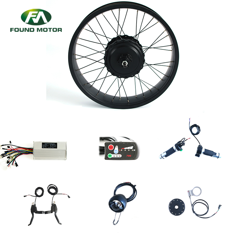 24V 350W BLDC geared Motor Electric Bike Conversion Kit with FD-005 throttle for electric bike
