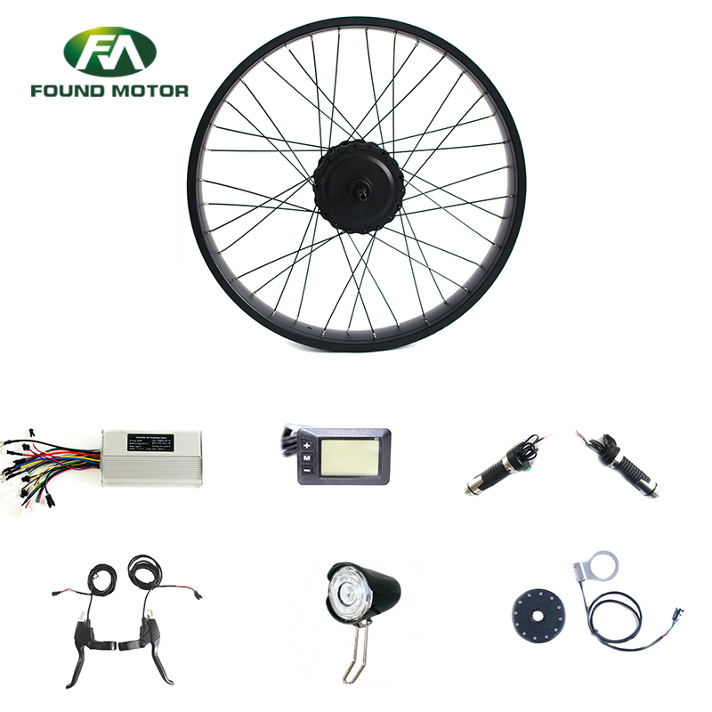 48V 500W BLDC geared Motor Electric Bike Conversion Kit with G51 display for electric bike 