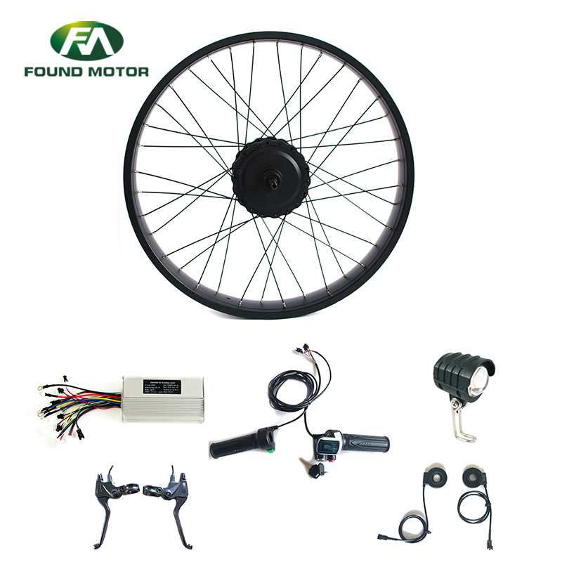 Electric bike conversion kit DSDX-1+1511 throttle  with optional light for electric bike and electric bicycle