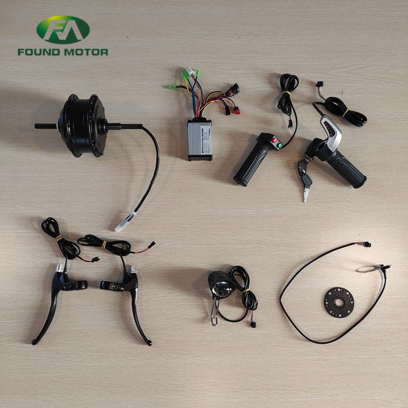 Electric bike conversion kit with Twist throttle with battery indicate and power lock for e-bike