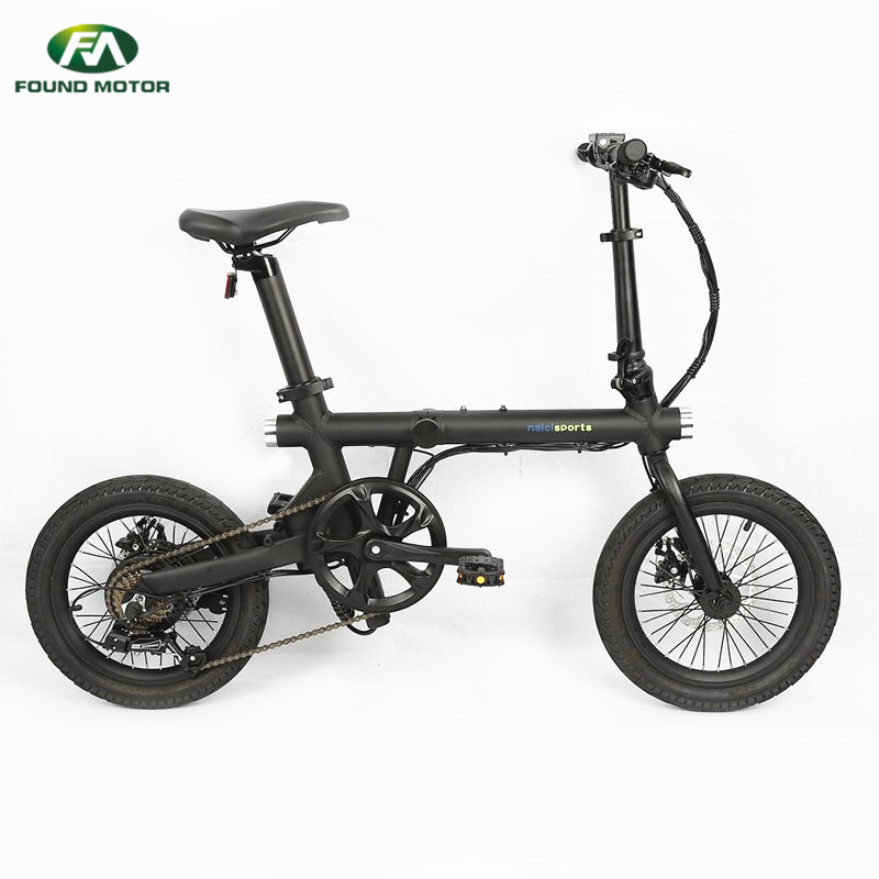 16-inch aluminum alloy integrated wheel and optional colour for foldable electric bike