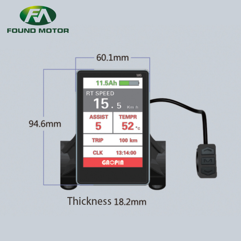 colourful LCD display M6