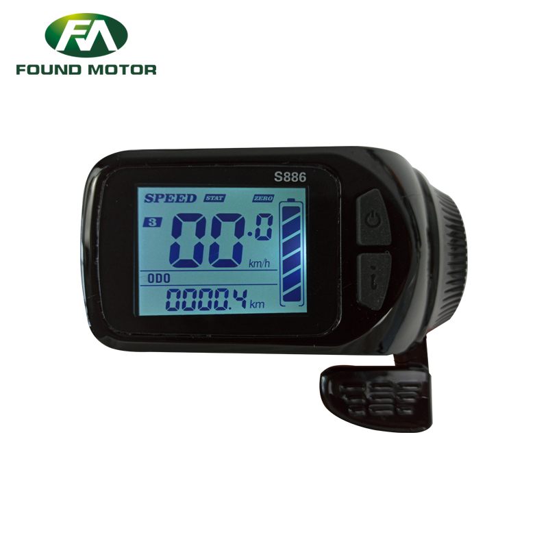 LCD display S886A with thumb throttle