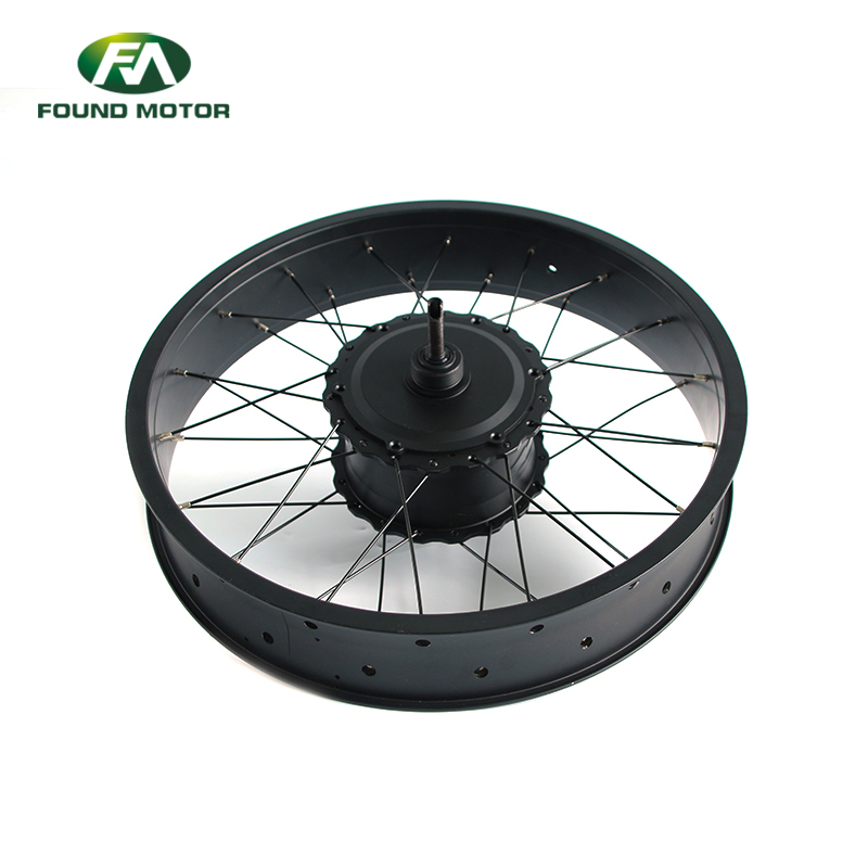 26'' 48V 500W 1000W Brushless Geared Fat Tire Electric Motor with Waterproof Cable